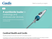Tablet Screenshot of cordis.com